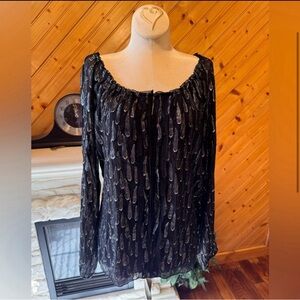 White House Black Market Bodice Silk Blouse